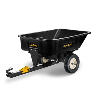 Cub Cadet Tow Behind 10 cu. ft. Poly Swivel Dump Cart, 600 lb. Capacity