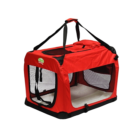 Go Pet Club CP-20 Foldable Pet Crate, Red
