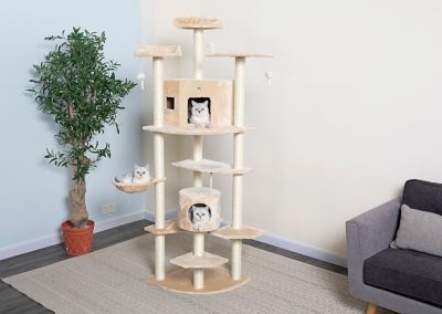 Go Pet Club 80 in. Cat Tree, Beige