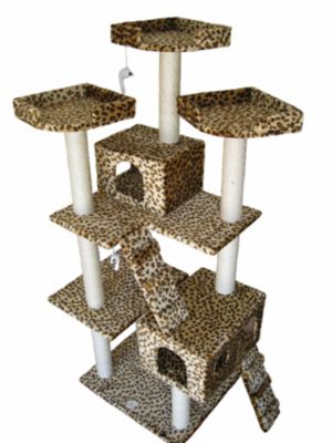 Go Pet Club 72 in. Cat Tree, Leopard