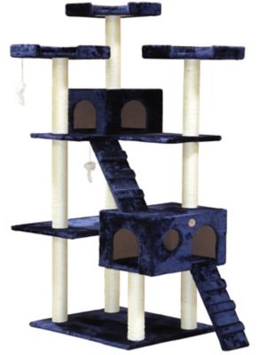 Go Pet Club 72 in. Cat Tree, Blue