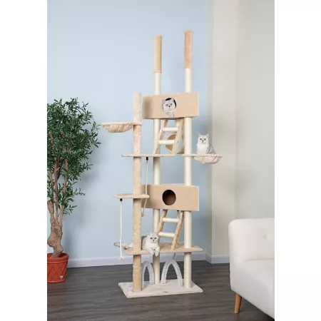 Go Pet Club 106" Cat Tree Beige Cat Trees & Condos