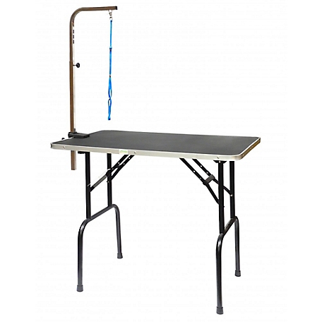 Go Pet Club 36 in. Pet Grooming Table with Arm, Black