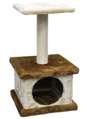Go Pet Club 21.75 in. Homessity Cat Tree House Condo Bed Scratching Post Furniture