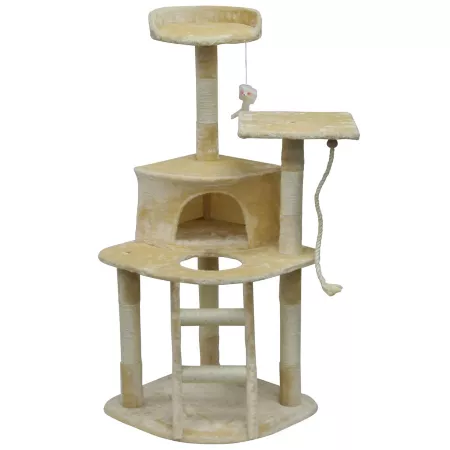 Go Pet Club Homessity 49" Lightweight Cat Tree with Ladder Cat Trees & Condos