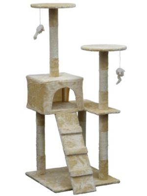Go Pet Club 51.25 in. Homessity Lightweight Condo Cat Tree Its a good cat tree for the price