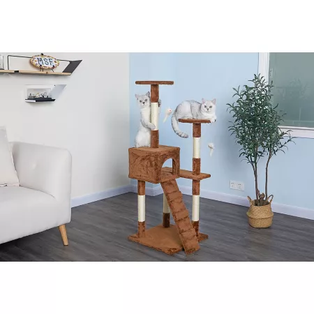 Go Pet Club 51.25 in Economical cat tree Cat Trees & Condos