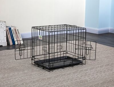 Go Pet Club 2-Door Metal Dog Crate with Divider, 24 in.