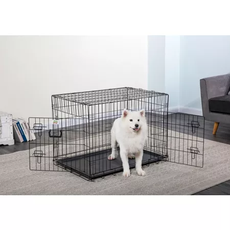 Go Pet Club 2-Door Metal Dog Crate with Divider 36-in Wire Crates