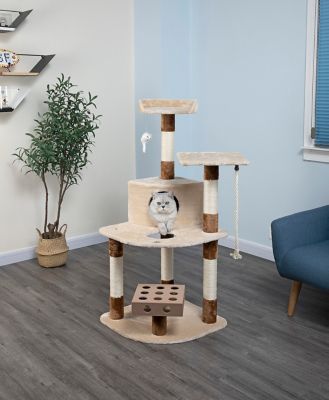 Go Pet Club 48 in. IQ Busy Box Cat Tree House Toy Condo Pet Furniture