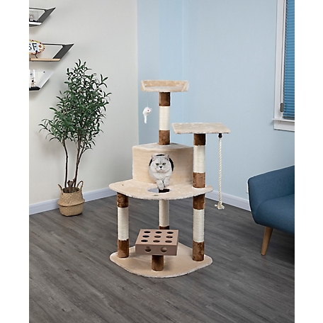 Go Pet Club 48 in. IQ Busy Box Cat Tree House Toy Condo Pet Furniture