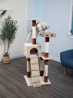 Go Pet Club 52 in. IQ Busy Box Cat Tree House
