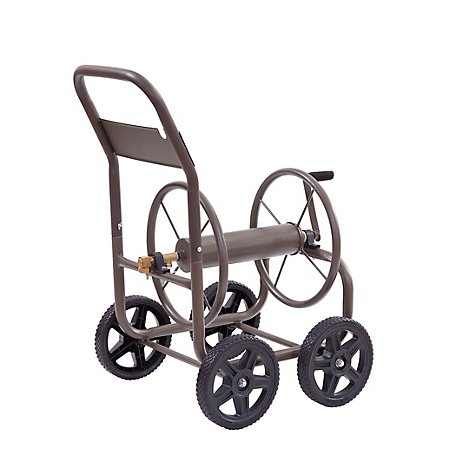 Liberty Garden 870-A Garden 4 Wheel Industrial Hose Cart Tan