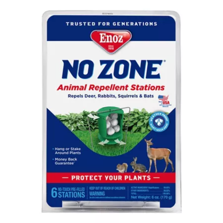 Enoz 6 oz Zoneless Animal Repellent Stations 6 Pack Animal & Rodent Repellent