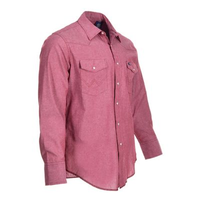 Image showing  Men's Cowboy Cut Western Chambray Work Shirt