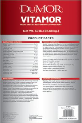 Image showing  Vitamor Multi-Species Performance Pelleted Horse and Livestock Supplement, 50 lb.