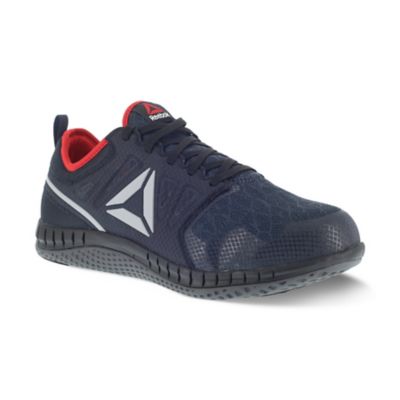 Reebok Zprint SR Steel Toe Athletic Work Shoes, EH Rated, Navy