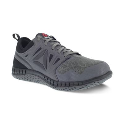 Reebok Zprint SR Steel Toe Athletic Work Shoes, EH Rated, Dark Gray