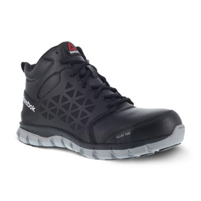 Image showing 0 th Reebok Men's Sublite Cushion Slip-Resistant Alloy Toe Athletic Mid Work Shoes, EH Rated