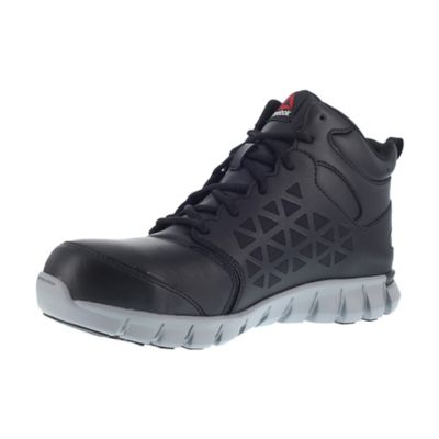 Image showing 3 th Reebok Men's Sublite Cushion Slip-Resistant Alloy Toe Athletic Mid Work Shoes, EH Rated