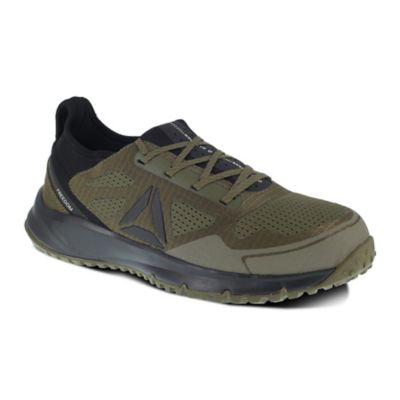 Image showing 0 th Reebok Men's All Terrain Work Slip-Resistant Steel Toe Trail Running Oxford Shoes, EH Rated, Sage Green