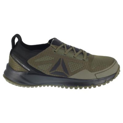 Image showing 0 th Reebok Men's All Terrain Work Slip-Resistant Steel Toe Trail Running Oxford Shoes, EH Rated, Sage Green