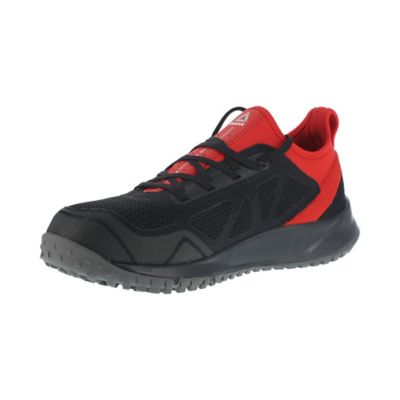 Image showing  Men's Steel Toe All Terrain Work ESD Slip-Resistant Trail Running Oxford Shoes