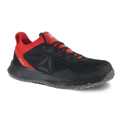 Image showing  Men's Steel Toe All Terrain Work ESD Slip-Resistant Trail Running Oxford Shoes