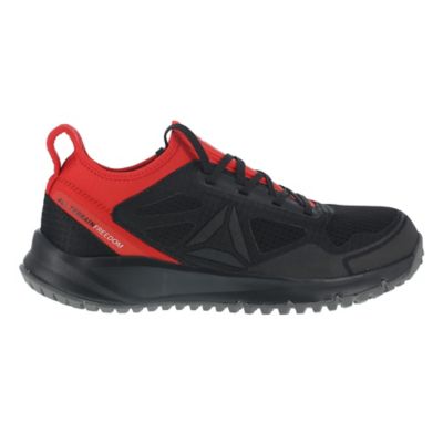 Image showing  Men's Steel Toe All Terrain Work ESD Slip-Resistant Trail Running Oxford Shoes