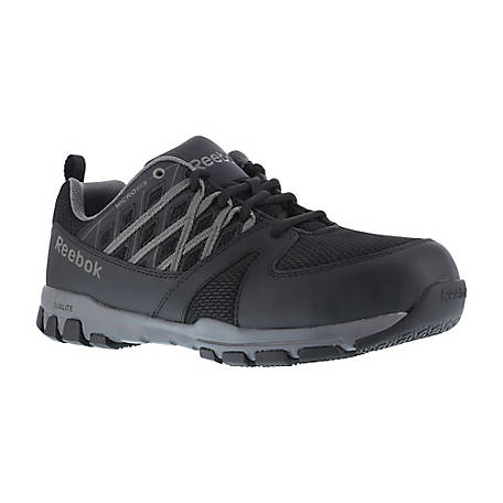 Reebok Men's Sublite ESD Slip-Resistant Steel Toe Oxford Work Shoes with FootFuel
