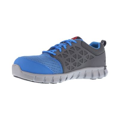Image showing 3 th Reebok Men's Sublite Cushion ESD Slip-Resistant Alloy Toe Athletic Oxford Work Shoes, Blue