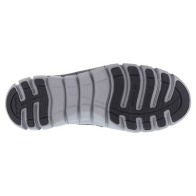 Image showing 1 th Reebok Men's Sublite Cushion Slip-Resistant Alloy Toe Athletic Oxford Work Shoes, EH Rated, Black