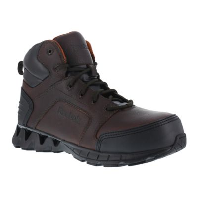 Reebok Men's ZigKick Composite Toe Work Boots, Brown, 6 in., EH Rated