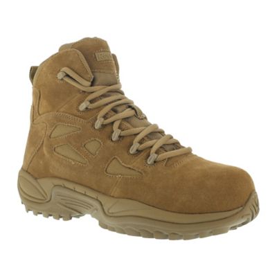Reebok Duty Rapid Response RB Composite Toe Tactical Boots, Coyote Brown, EH Rated, 6 in.