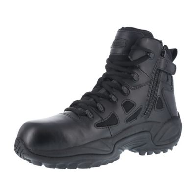 Image showing 3 th Reebok Men's Duty Rapid Response RB Composite Toe Tactical Boots, EH Rated, 6 in., Black