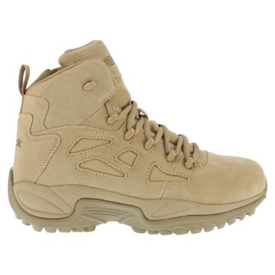 Image showing 2 th Reebok Men's Duty Rapid Response RB Composite Toe Tactical Boots, EH Rated, 6 in., Desert Tan