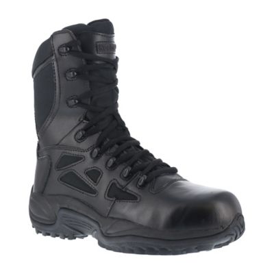 Image showing 0 th Reebok Men's Duty Rapid Response RB Composite Toe Tactical Boots, EH Rated, 8 in., Black