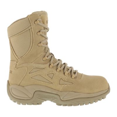 Image showing 2 th Reebok Men's Duty Rapid Response RB Round Toe Side-Zip Tactical Boots, EH Rated, 8 in.