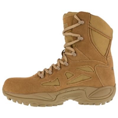 Image showing  Men's Duty Rapid Response RB Side Zip Tactical Boots, Coyote, 8 in., EH Rated