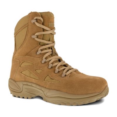 Image showing  Men's Duty Rapid Response RB Side Zip Tactical Boots, Coyote, 8 in., EH Rated