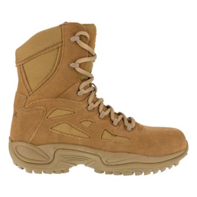 Image showing  Men's Duty Rapid Response RB Side Zip Tactical Boots, Coyote, 8 in., EH Rated