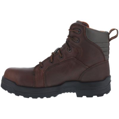 Image showing 4 th Rockport Works Men's More Energy Composite Toe Waterproof Work Boots, EH Rated, 6 in., Brown