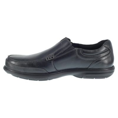 Image showing  Men's Steel Toe Loedin SR Oxford Slip-On Work Shoes, Black, EH Rated