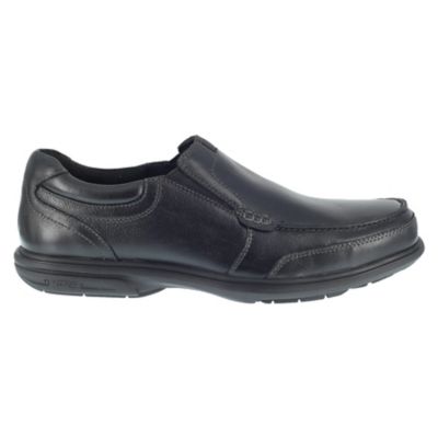 Image showing 2 th Florsheim Work Men's Steel Toe Loedin SR Oxford Slip-On Work Shoes, Black, EH Rated