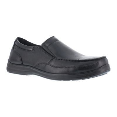 Florsheim Work Wily ESD Slip-On Oxford Steel Toe Work Shoes, Black
