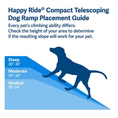 Image showing 5 th PetSafe Happy Ride Compact Telescoping Dog Ramp for Dogs Up to 300 lb., 28 in. - 70 in.
