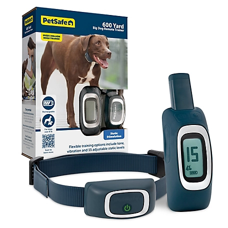 PetSafe Remote Dog Training Collar, 600 yd. Range, for Dogs 8 lb. or Larger, Neck Sizes 6 to 27 in.