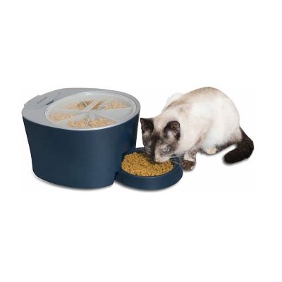 PetSafe 6 Meal Programmable Pet Food Dispenser, Automatic Dog and Cat Feeder - Dry Kibble or Semi-Moist Pet Food