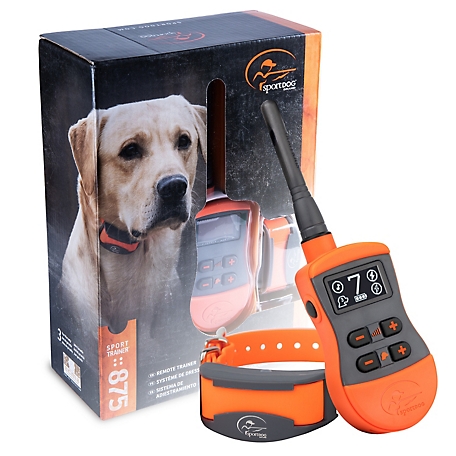 SportDOG SportTrainer 875 Remote Dog Training Collar, 1/2 Mile Range, for Dogs 8 lb. or Larger, Neck Sizes 5-22 in., Orange