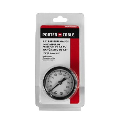 Image showing 6 th PORTER-CABLE 1/8 in. NPT 0-300 PSI Pressure Gauge